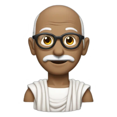 Gandhi super man sticker