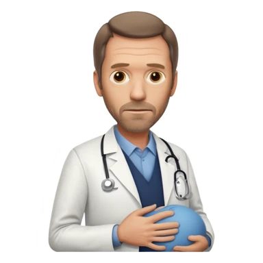 Dr Gregory House pregnant sticker
