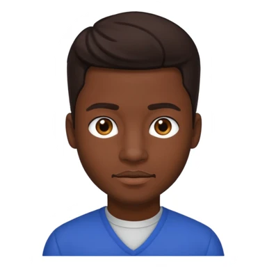 Carl Anthony Payne II with dark brown hair sticker