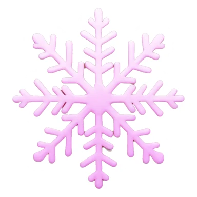 pink snowflake sticker