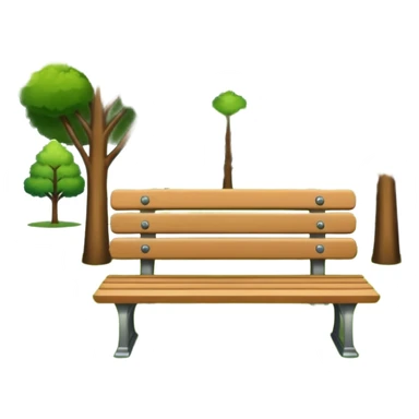 park with benches sticker