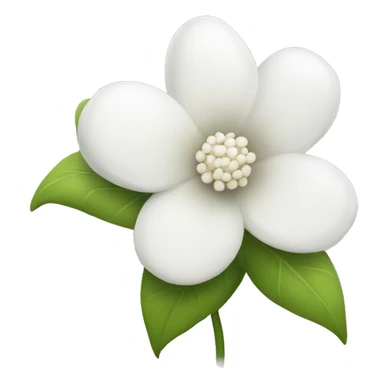 cute white flower sticker
