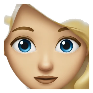 Rubia ojos azules sticker