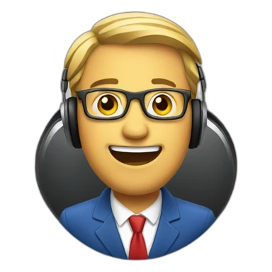 Broadcaster radio sticker