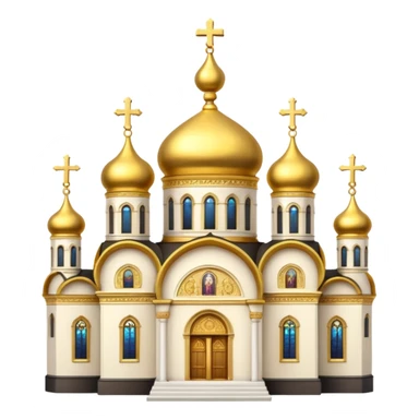 East ortodhox church. Transparent bakgrund. sticker