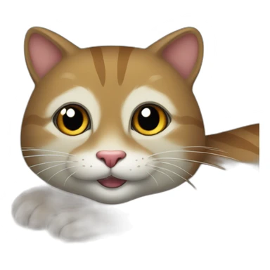 Un chat sur une loutre sticker