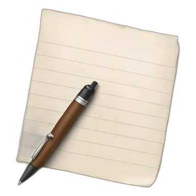 pen and paper sticker