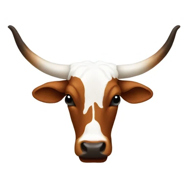 Longhorn upside down  sticker