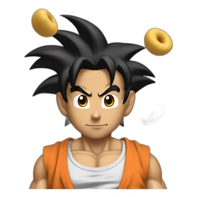 does goku clean nuts? sticker