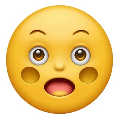Yellow circle emoji barfing  sticker