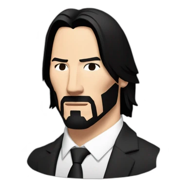 Keanu Reeves as John Wick sticker