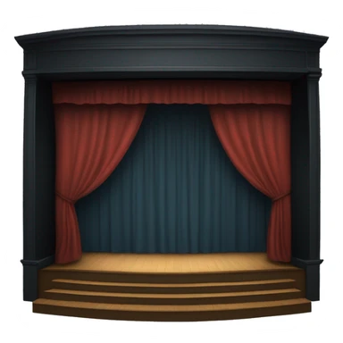 black box theatre stage sticker