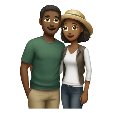 Couple in italy sticker