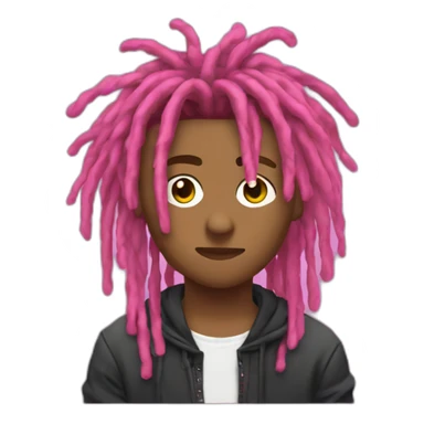 Juice wrld pink dreads sticker