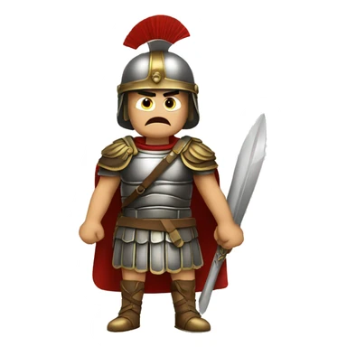 roman soldier angry sticker