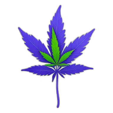 Fleur de cannabis sticker