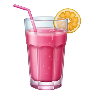 Make a glass of pink juice  sticker