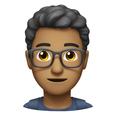 persona calva haciendo un gesto de no se  sticker