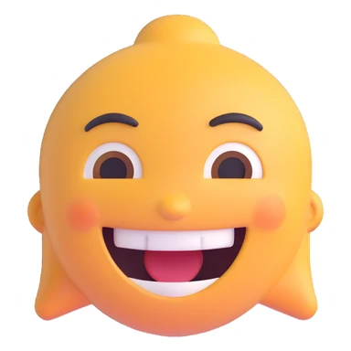 laughing face sticker