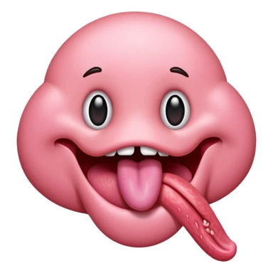 a tongue only (no head, no face, only a tongue) sticker
