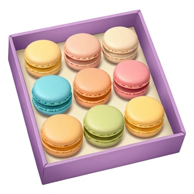a box of single line of macaron



















 sticker
