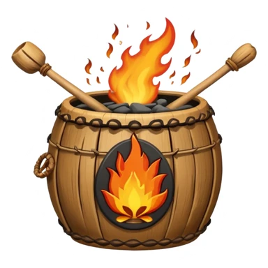 SHAMAN DRUM FIRE sticker