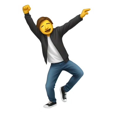 person doing the dab sticker