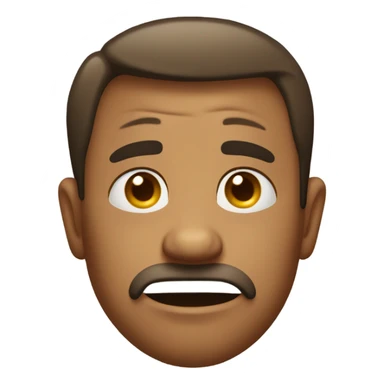 😮‍💨 emoji like this but showing more dissatisfaction  sticker