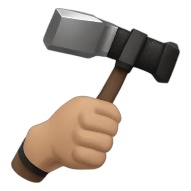 Triple H hammer in hand wwe sticker