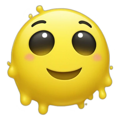 Happy Yellow blob sticker