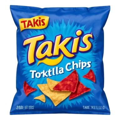 takis blue chips bag
 sticker