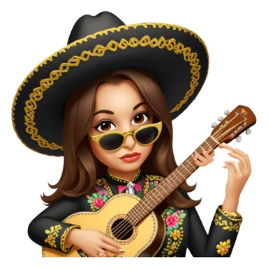 Mariachi Guitarist sticker