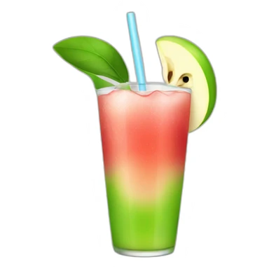 A2 apple drink sticker