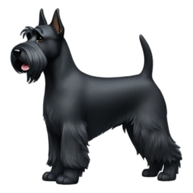 dog scottish terrier full body sticker