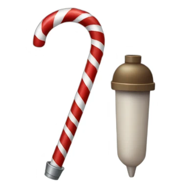 candy cane grenade sticker