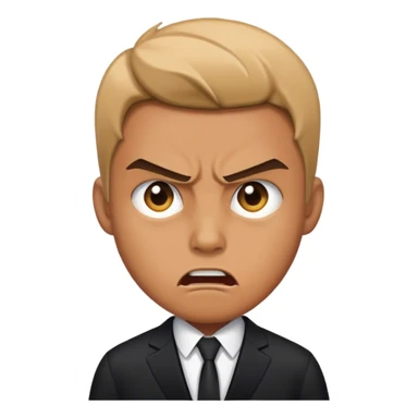 segurança de terno preto, furioso sticker