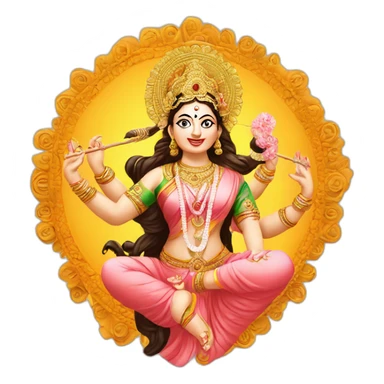 durga puja kolkata sticker