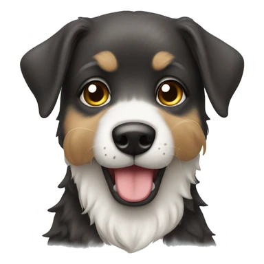 Hund isst ein Eis  sticker