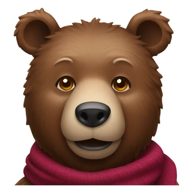 Bear with mulled wine  sticker