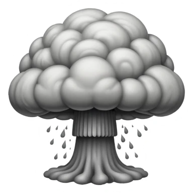 nuclear mushroom cloud sticker
