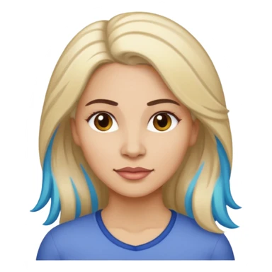 Chica con mechas de 45 años se llama Lourdes y es su santo sticker