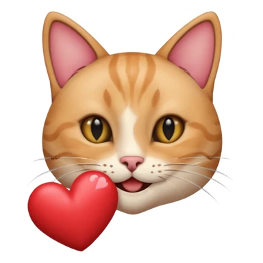 a combi of the 😽 and 🥰 sticker