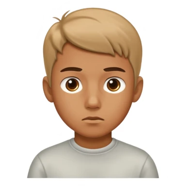 boy really thinking and focused sticker