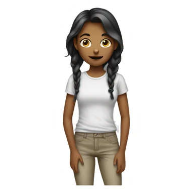 Girl with toung out sticker