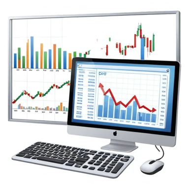 stock exchange traiding sticker