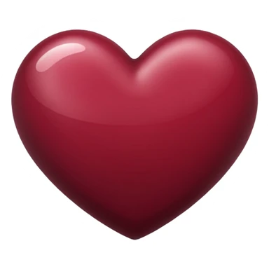 Maroon heart emoje sticker
