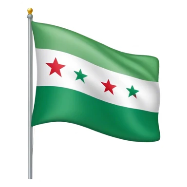 Green Syrian flag sticker