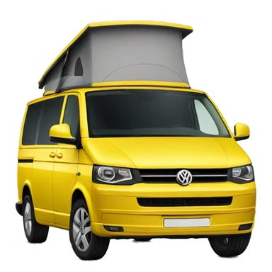 Yellow VW T5 sticker