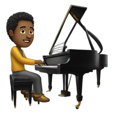developper pianist king sticker
