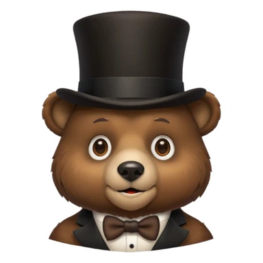 🐻🎩 sticker